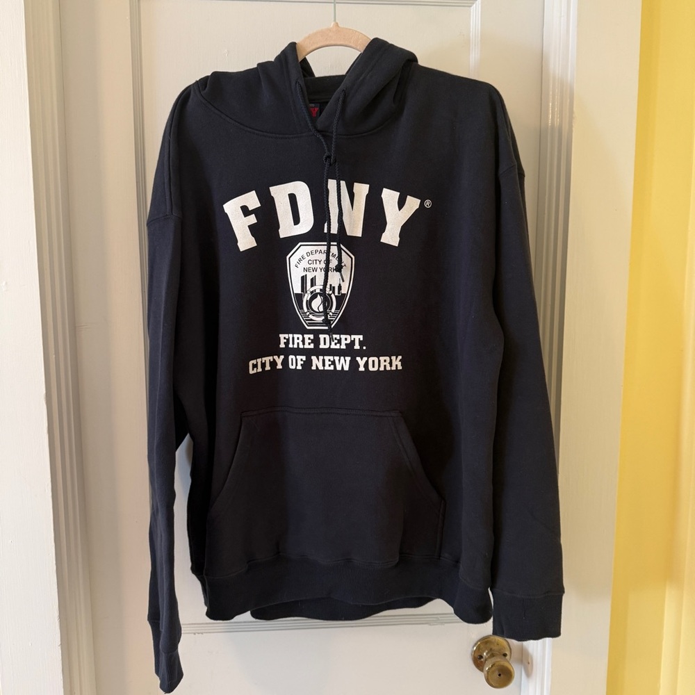 Men’s FDNY Navy Pullover Hoodie XL